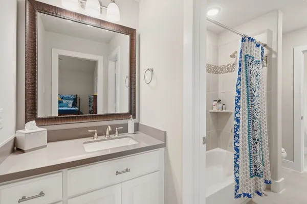 a bird view of a house