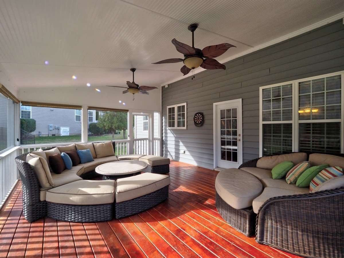 4501 Fairview Ridge Lane Apex, NC 27539 - Photo 25 of 30 Oversized! Will accommodate large furniture pieces. 2 ceiling fans. Fully permitted. Screened Porch