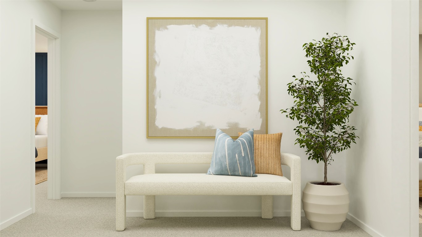 431 Silvercloud Drive Lockhart, TX 78644 - Photo 27 of 39 a bedroom with a bed and a potted plant