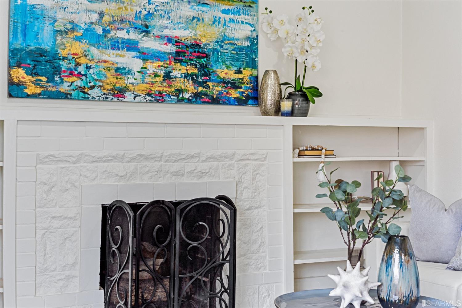 5955 Hayes Street Oakland, CA 94621 - Photo 3 of 20 a close view of a fireplace