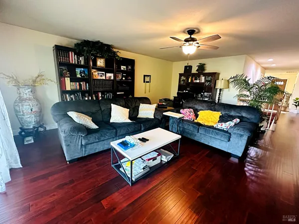 a view of a city from a balcony