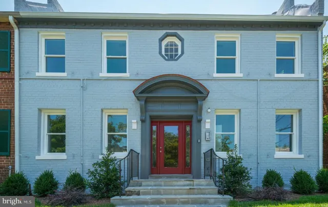 a front view of a house