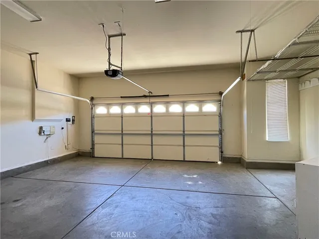a view of a garage