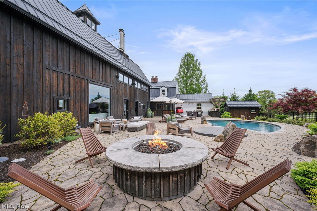 7340 Valley View Road Hudson, OH 44236 - Photo 43 of 50 Firepit on patio