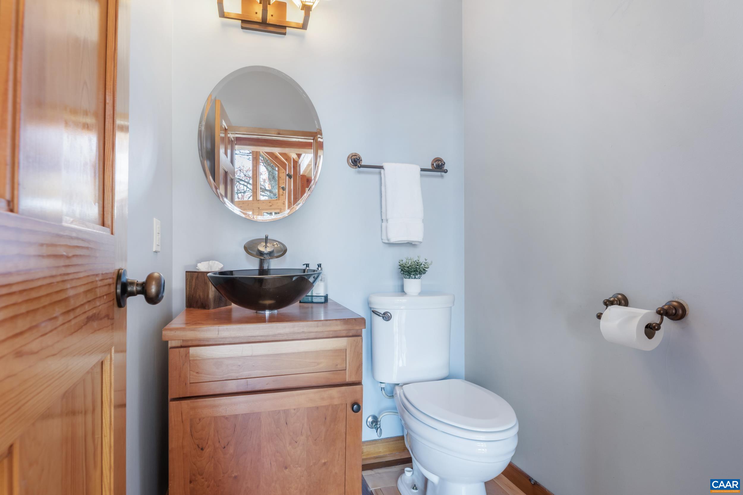6696 Highlander Way Crozet, VA 22932 - Photo 24 of 71 a bathroom with a toilet a sink and a mirror