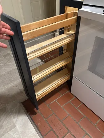 a view of a hallway with washer and dryer