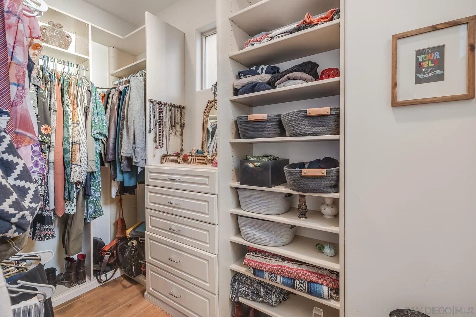 2009 MacKinnon Avenue Cardiff, CA 92007 - Photo 21 of 54 a view of walk in closet with clothes and shoes