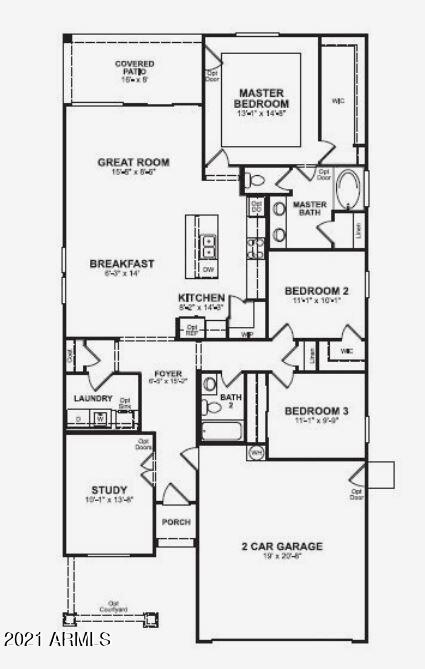 17732 West Sandy Road Goodyear, AZ 85338 - Photo 41 of 41 Silverado Floor Plan