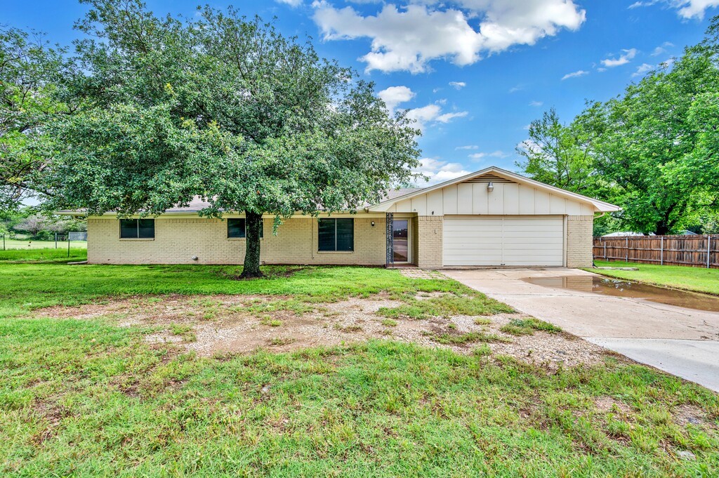 11015 China Spring Road Waco, TX 76708 - Photo 1 of 1 a view of a yard in front of a house with large tree