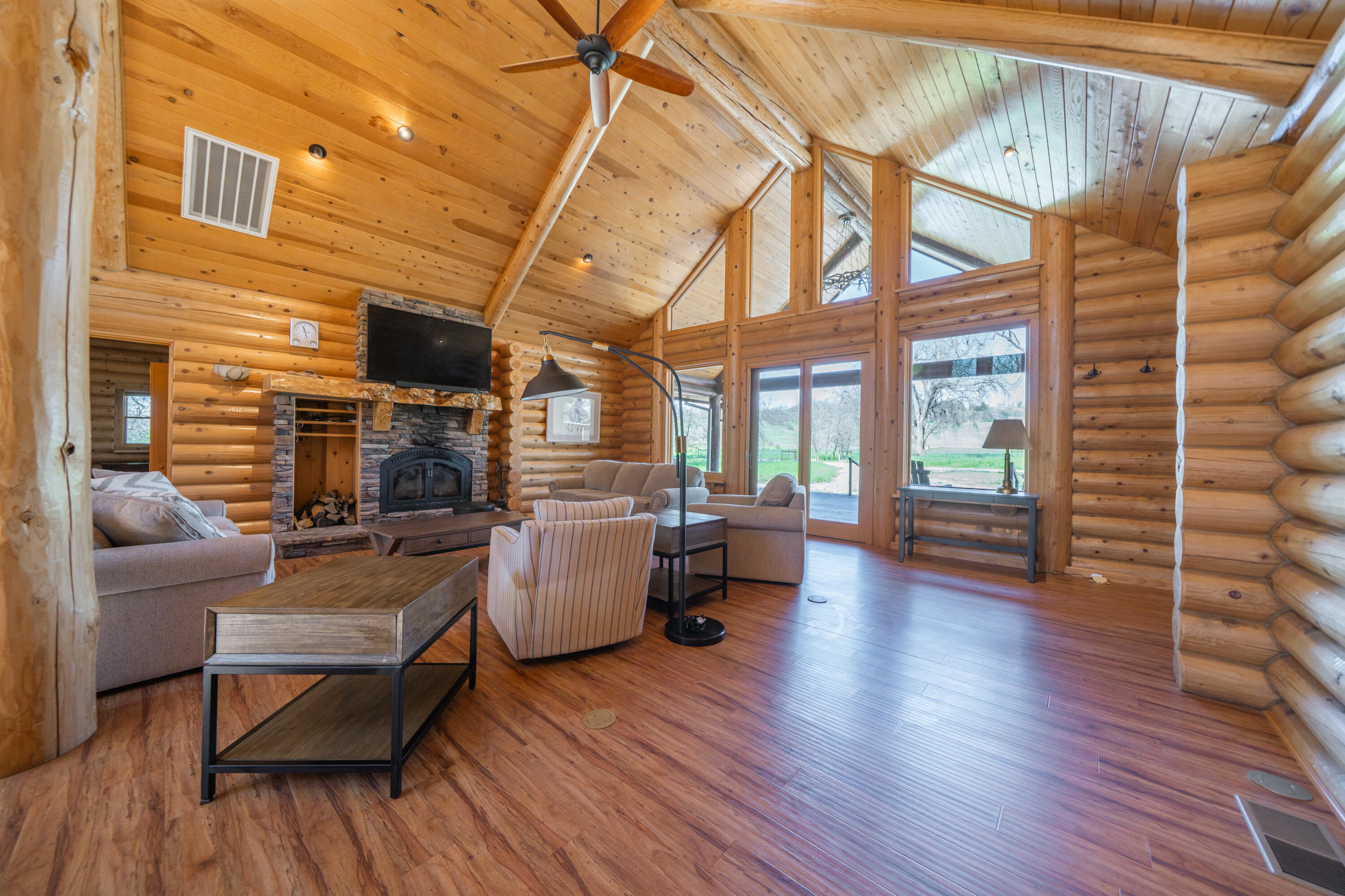 11875 Oak Run Road Oak Run, CA 96069 - Photo 8 of 127 a living room with furniture and a wooden floor