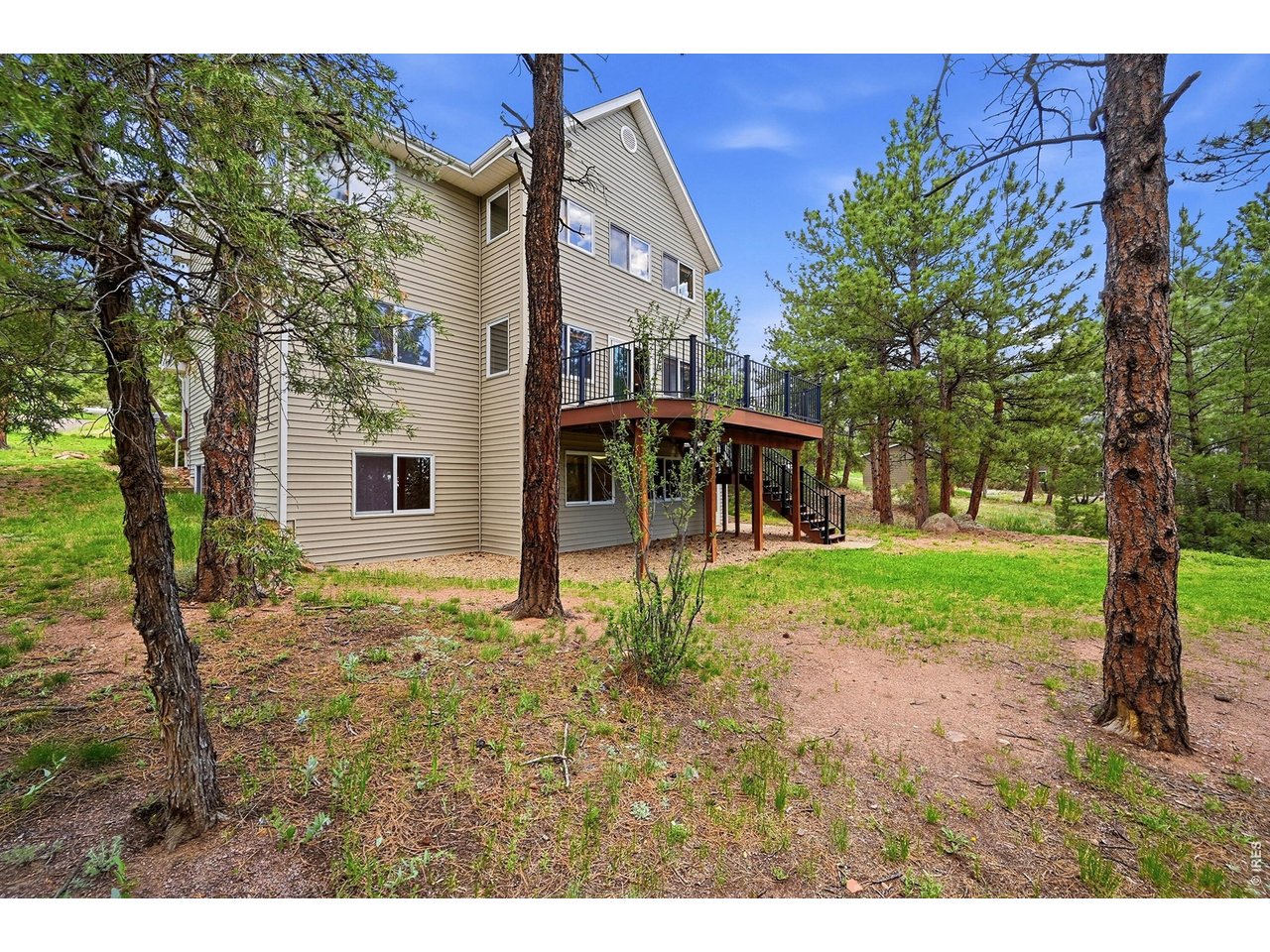 256 Choctaw Road Lyons, CO 80540 - Photo 7 of 50 a view of house with backyard and trees