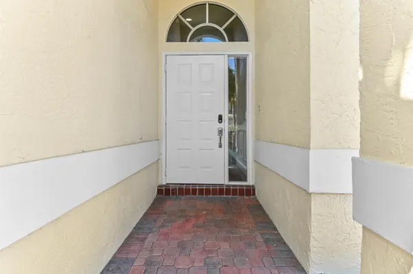 a view of front door