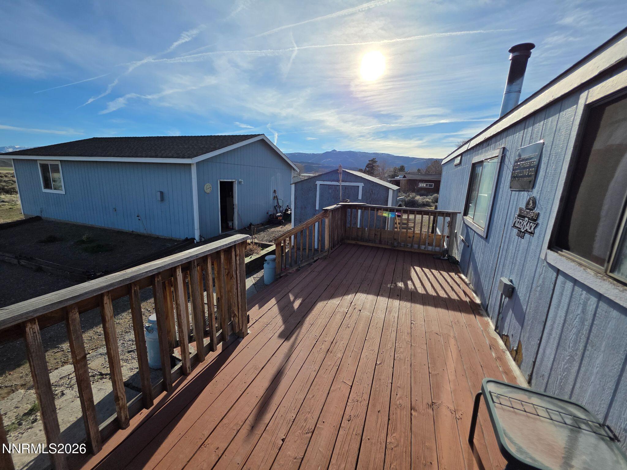 3985 Granite Way Topaz Ranch Estates, NV 89444 - Photo 16 of 34 a view of balcony with wooden floor
