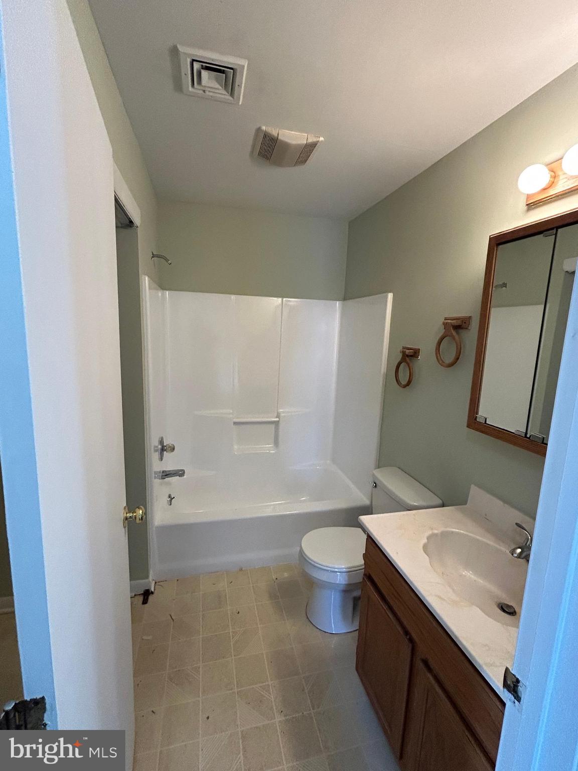 254 G Street Carneys Point, NJ 08069 - Photo 10 of 19 a bathroom with a granite countertop sink toilet and shower