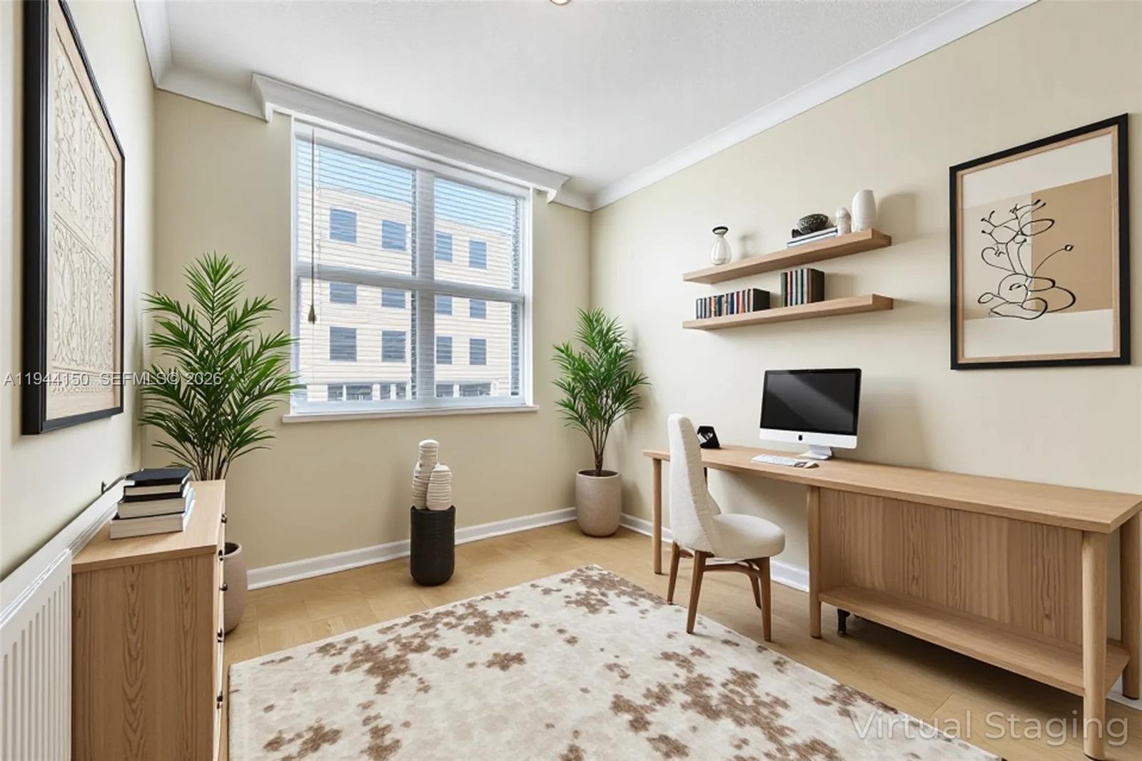 2030 Douglas Road, Unit 511 Coral Gables, FL 33134 - Photo 8 of 19 a workspace with furniture and window