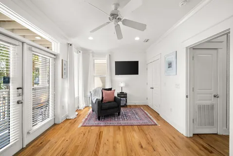 a view of a potted plants in front of a house