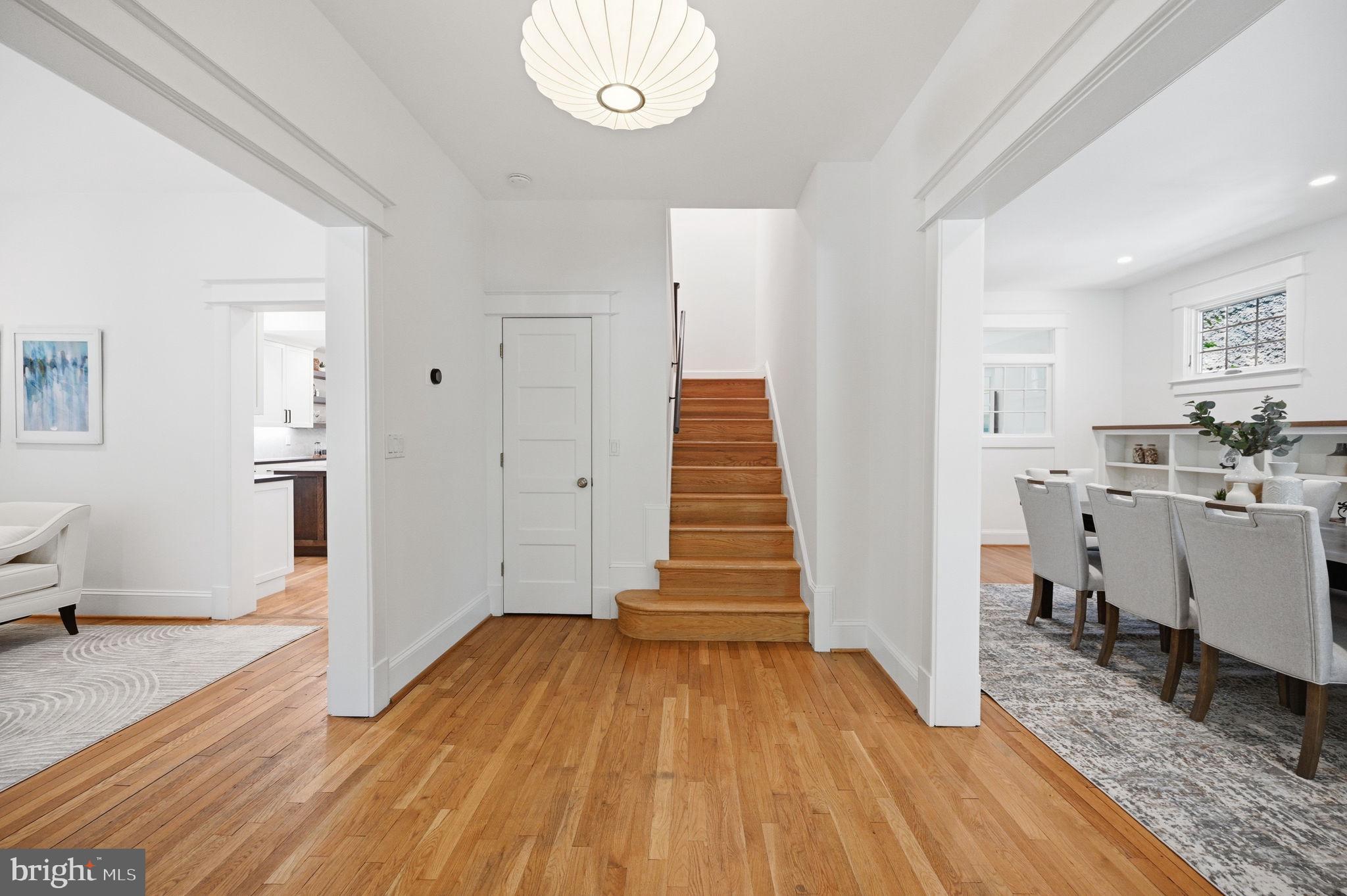 3707 Military Road Northwest Washington, DC 20015 - Photo 2 of 57 Grand foyer with walk in coat closet