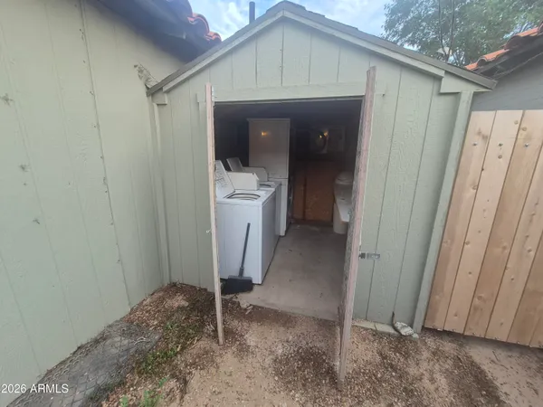 a view of a storage & utility room