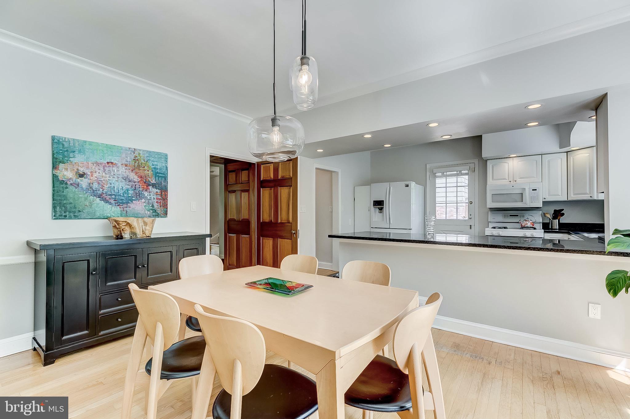 5707 Ridgedale Road Baltimore, MD 21209 - Photo 14 of 56 Dining Room with Updated Lighting