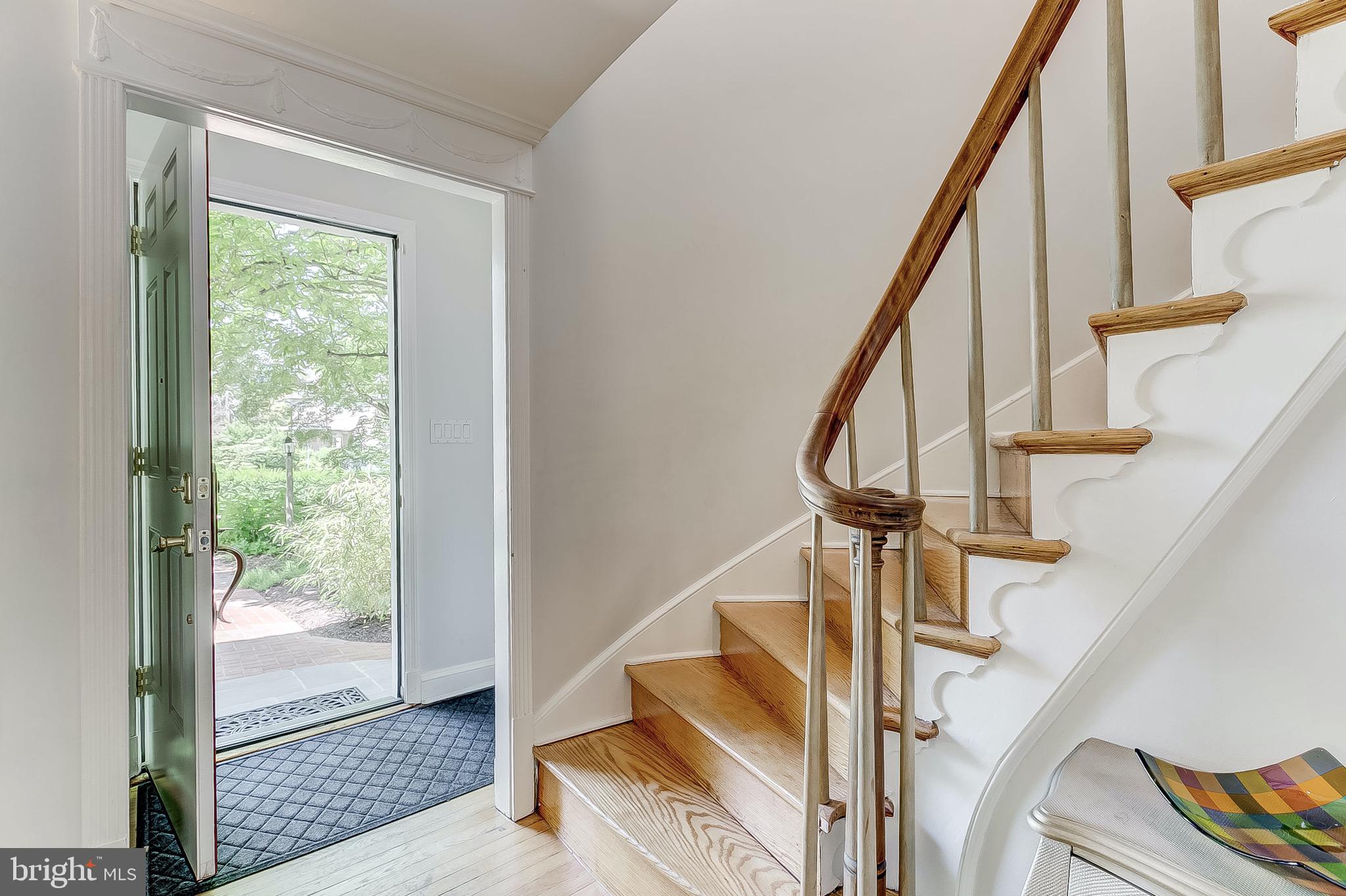 5707 Ridgedale Road Baltimore, MD 21209 - Photo 21 of 56 Beautiful Curved Staircase & Entry Foyer