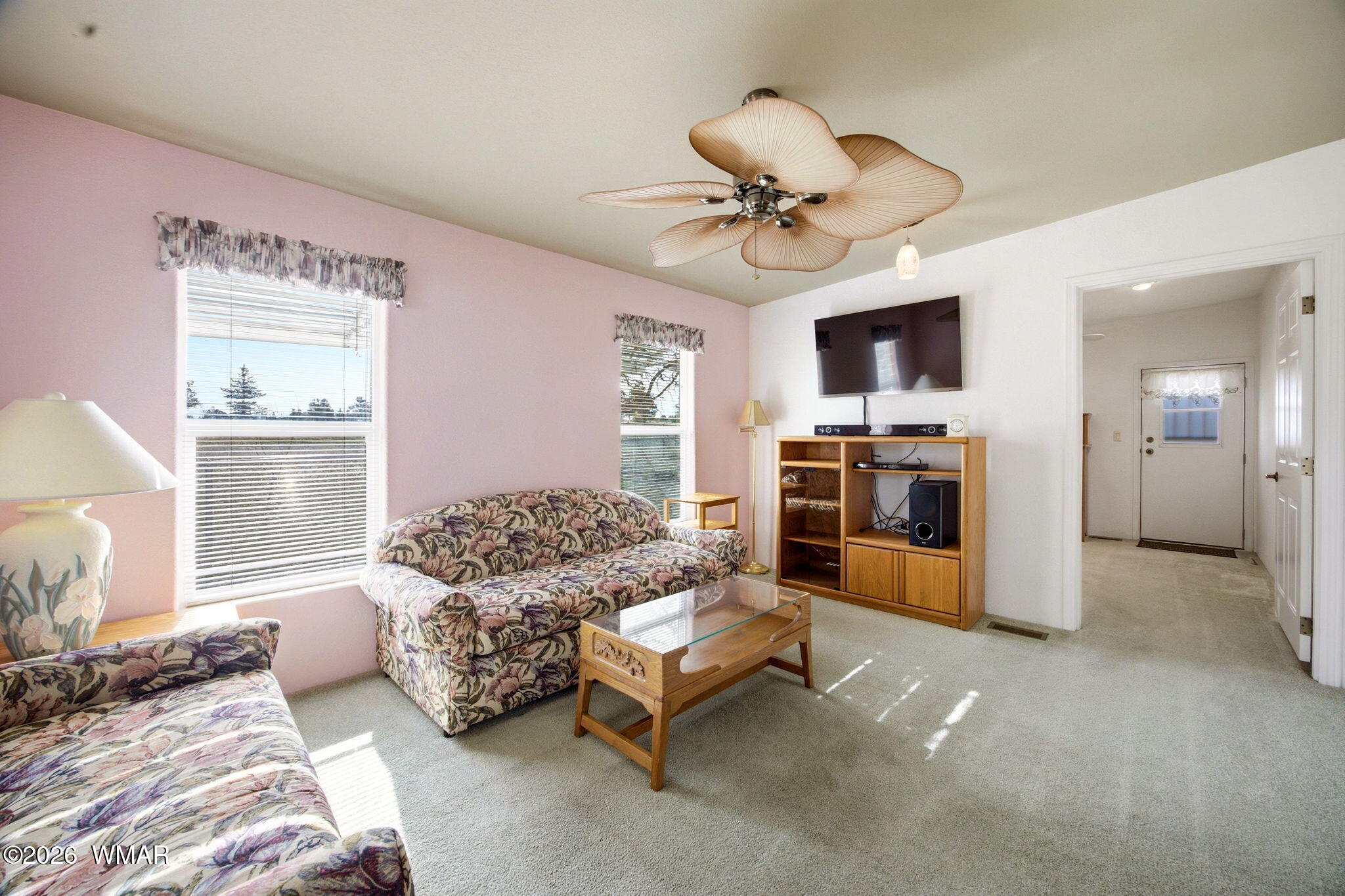 2275 Old Crooks Trail Overgaard, AZ 85933 - Photo 6 of 24 a living room with furniture and a flat screen tv