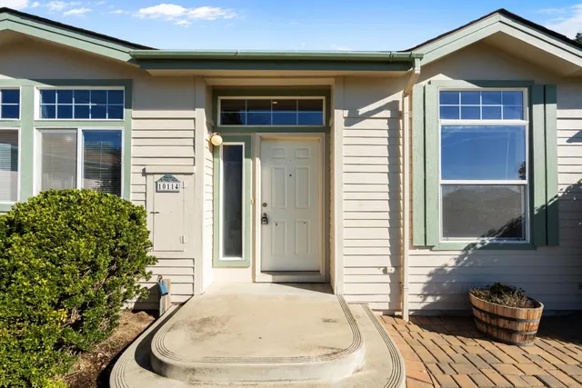 a house view with a seating space