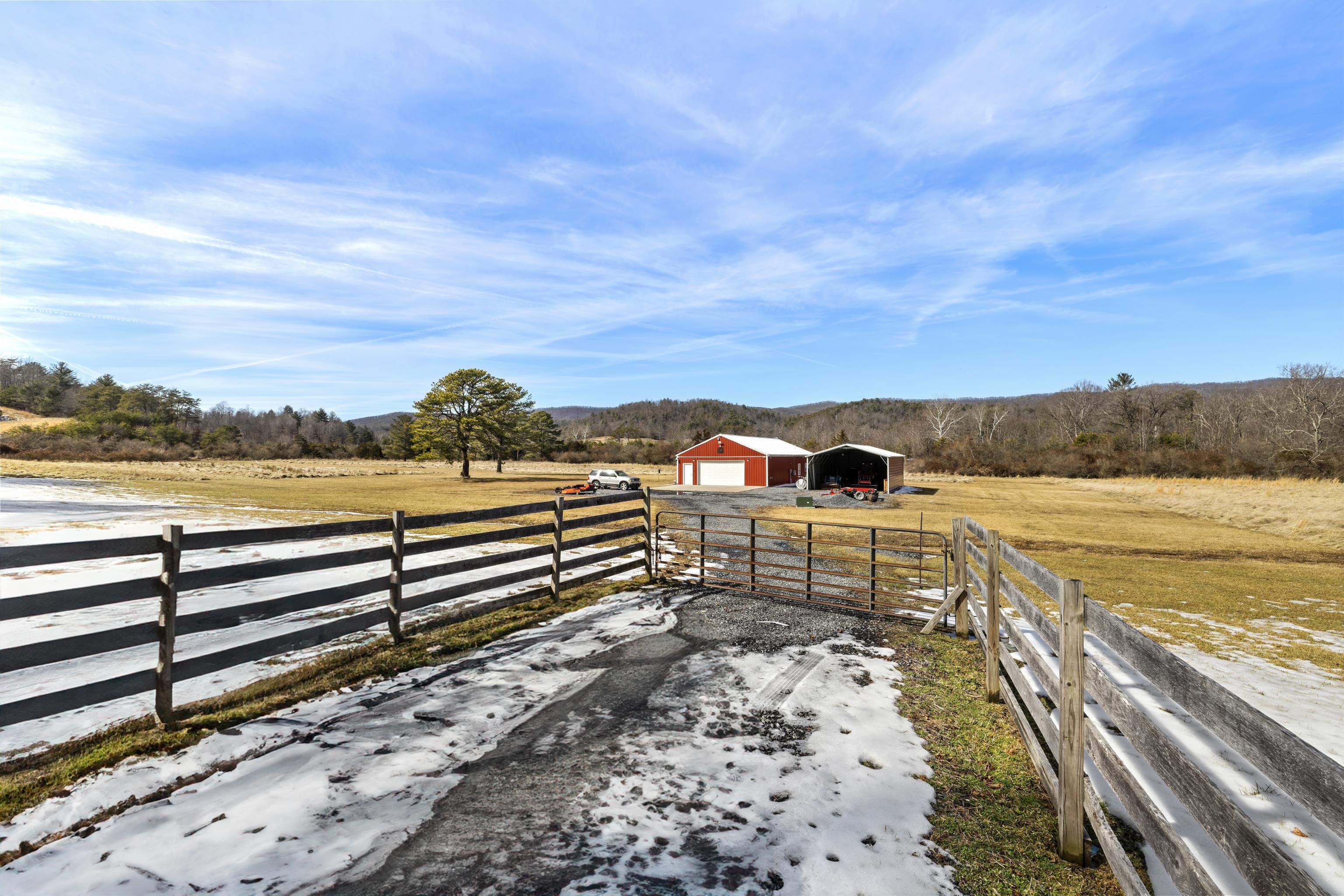 493 Railroad Avenue Goshen, VA 24439 - Photo 29 of 66 a view of a terrace with a bench