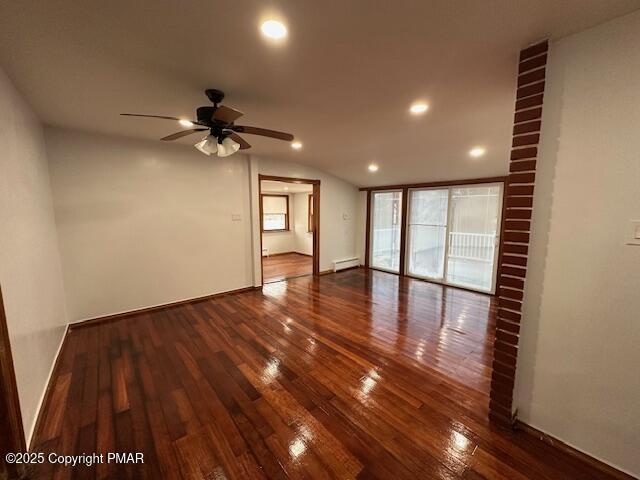 5130 Walnut Lane Kunkletown, PA 18058 - Photo 12 of 27 a view of an empty room with glass door and wooden floor