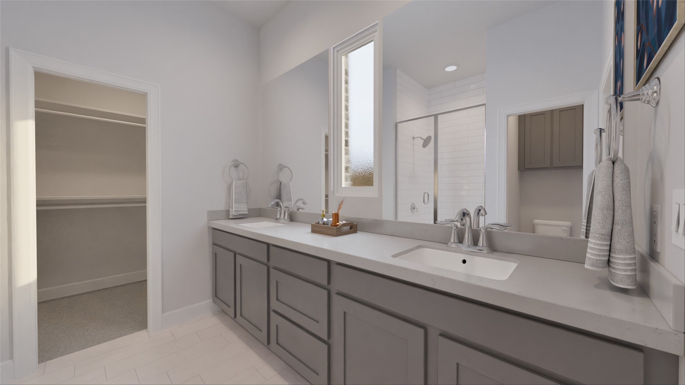 1514 Gentle Wind Court Angleton, TX 77515 - Photo 11 of 27 a bathroom with a double vanity sink mirror and double