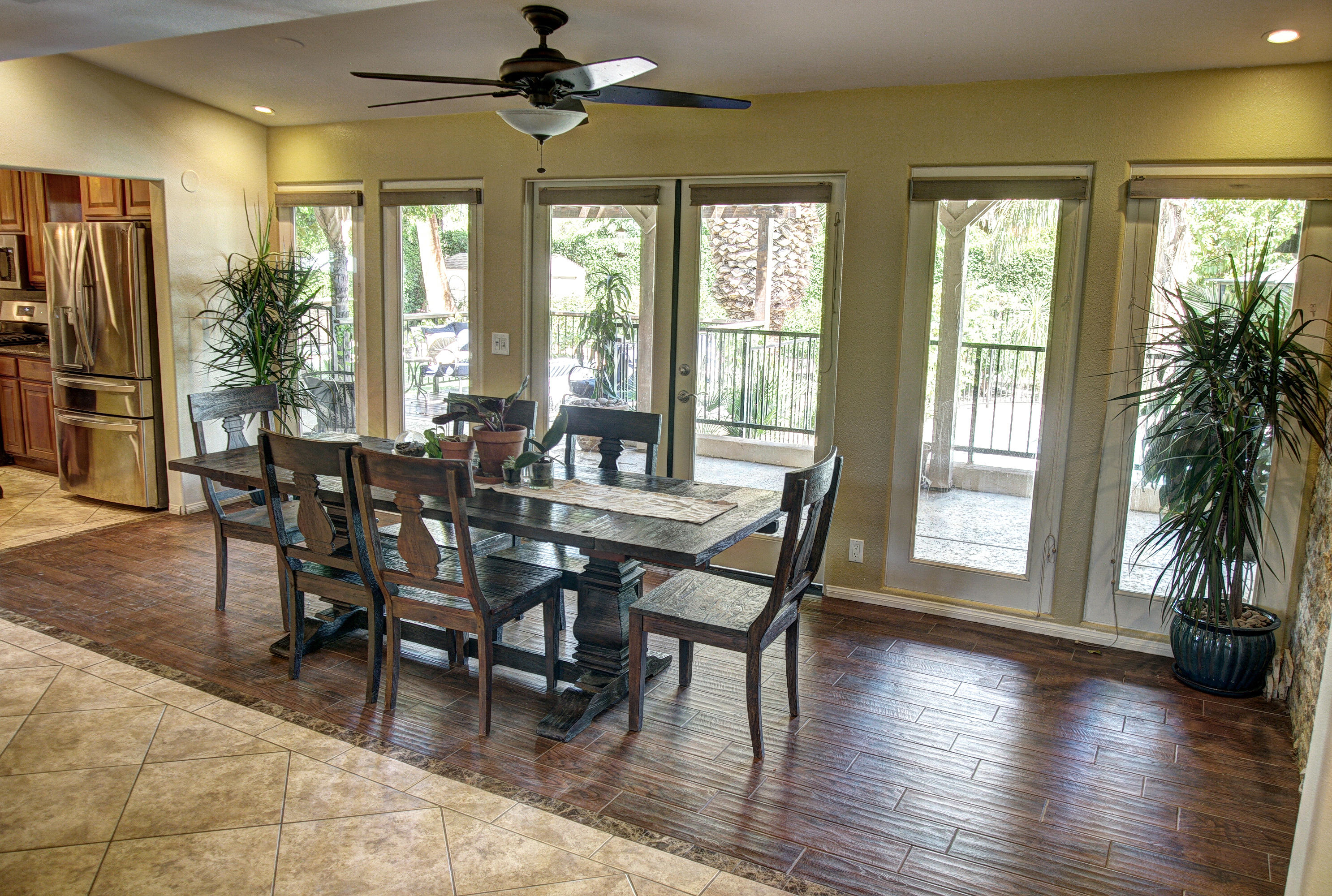 68446 Terrace Road Cathedral City, CA 92234 - Photo 17 of 81 a view of a dining room with furniture window and wooden floor