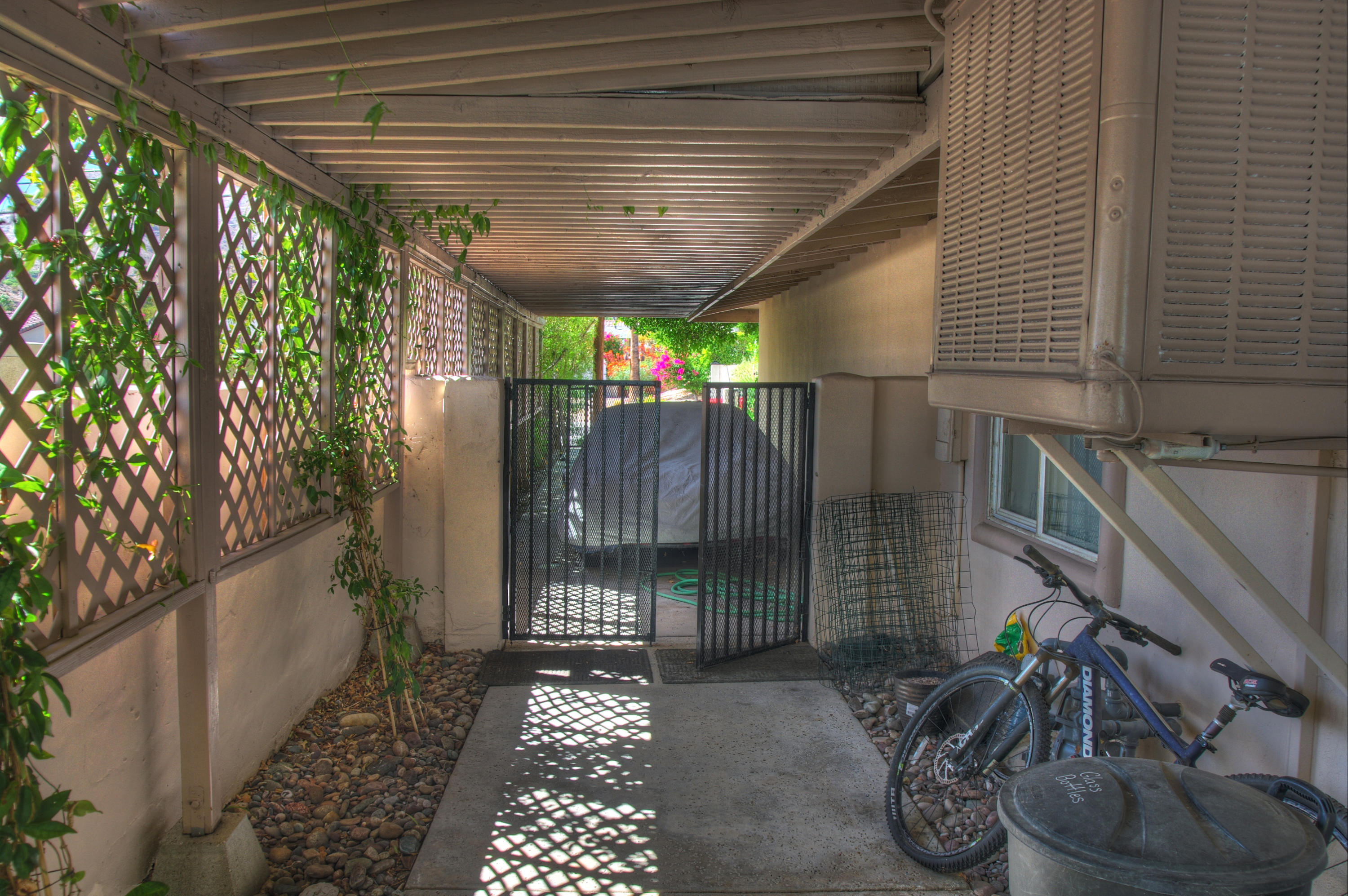 68446 Terrace Road Cathedral City, CA 92234 - Photo 61 of 81 a view of a porch with wooden floor