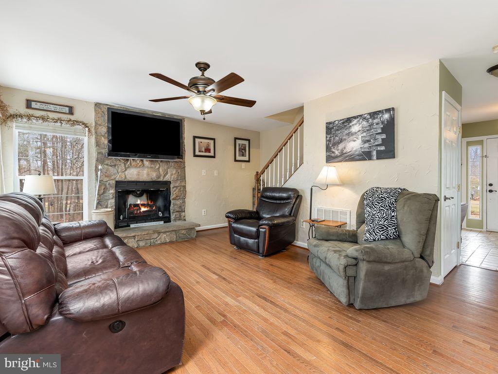 Living Area w/ Fireplace