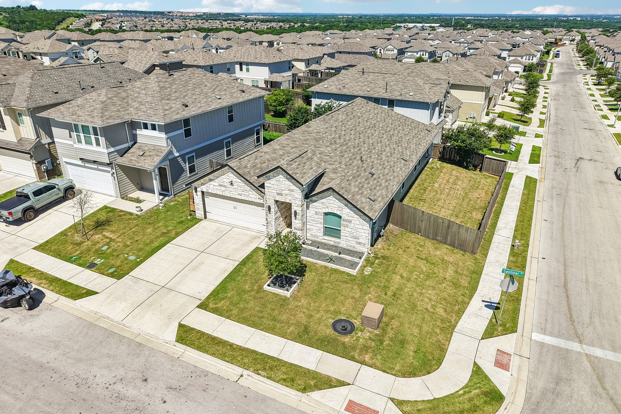 10700 Sentinel Drive Austin, TX 78747 - Photo 25 of 27 A single-story layout, generous yard space, and a corner position that gives the home a stronger sense of privacy.