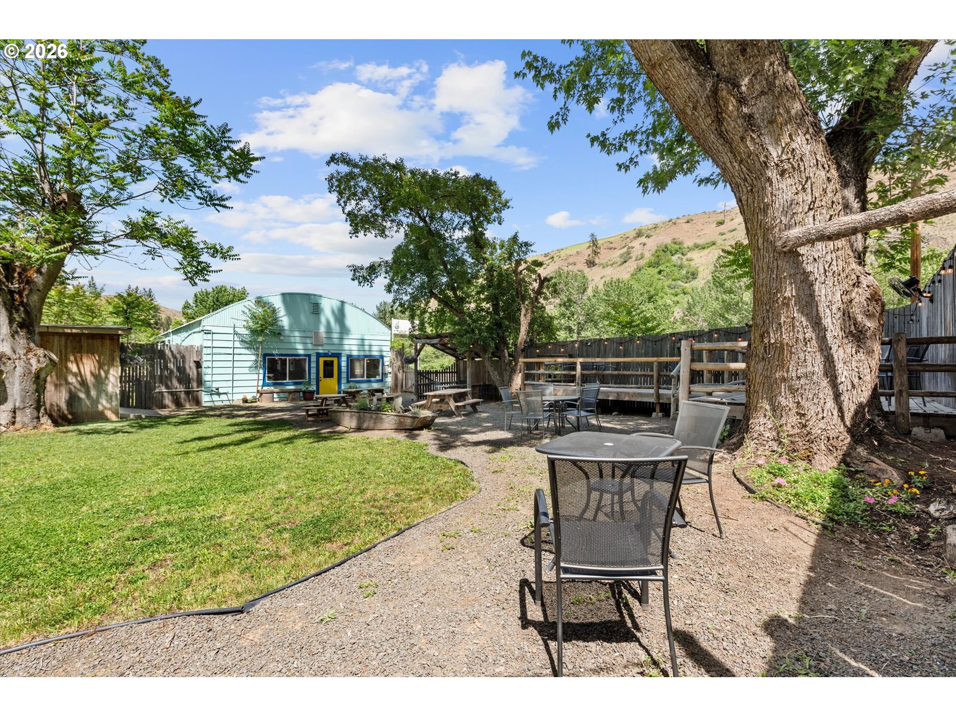 53945 Highway 86 Halfway, OR 97834 - Photo 28 of 48 a view of a backyard with sitting area