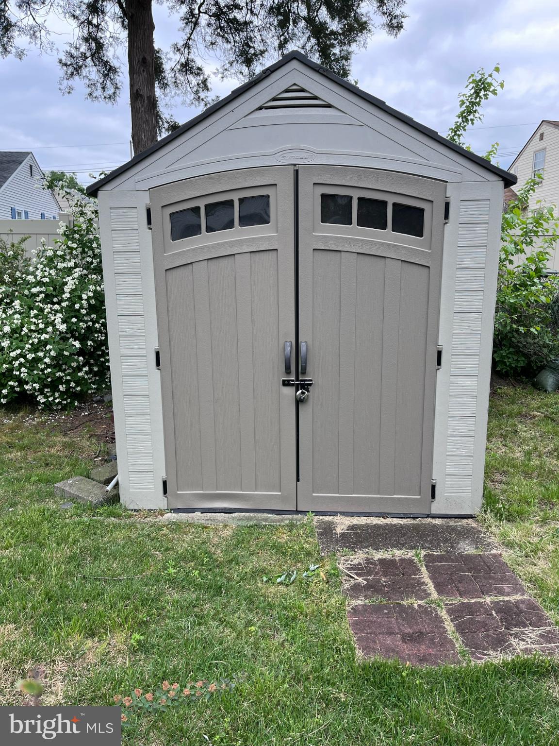 205 Warren Avenue Bellmawr, NJ 08031 - Photo 23 of 25 Charming garden shed with double doors.