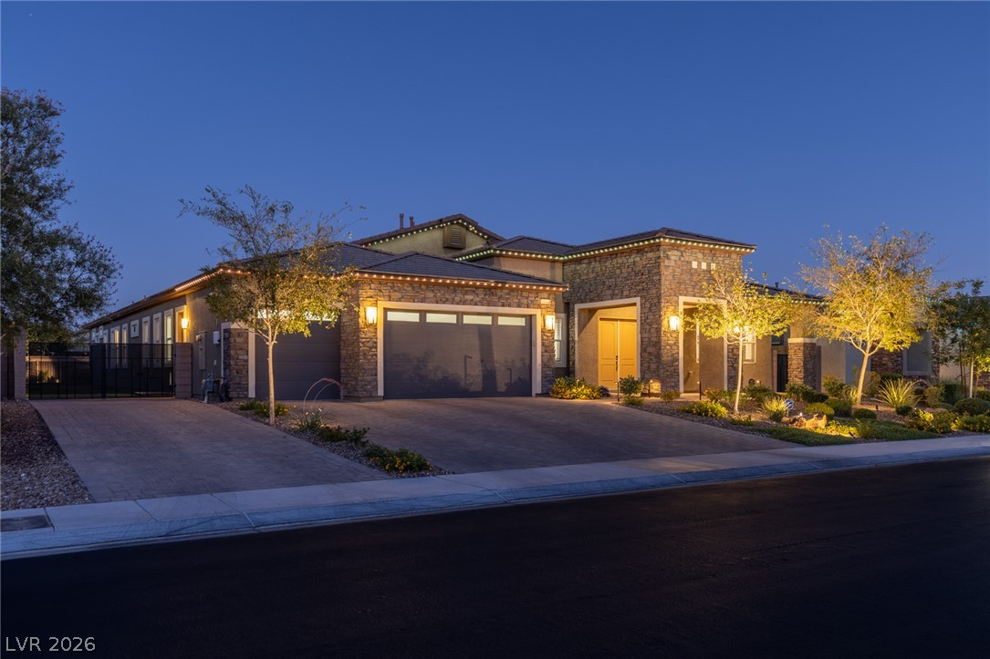 7036 Arabian Ridge Street Las Vegas, NV 89131 - Photo 51 of 64 Single Story Stunner with Elegant stone accents, 3 Car Garage, and RV Parking.