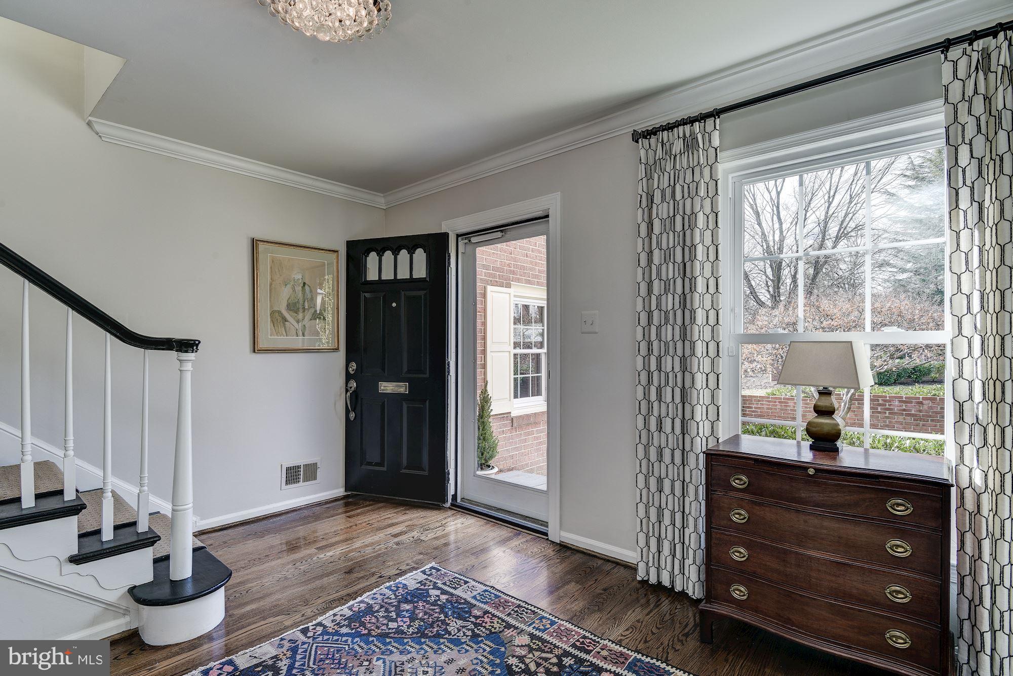Large windows bring in abundant natural light