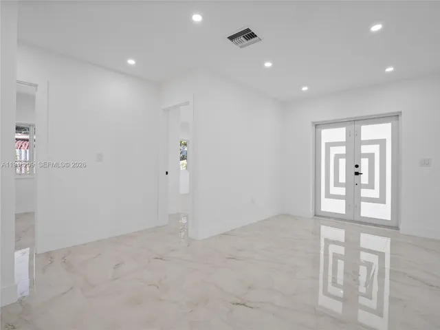 a view of an empty room