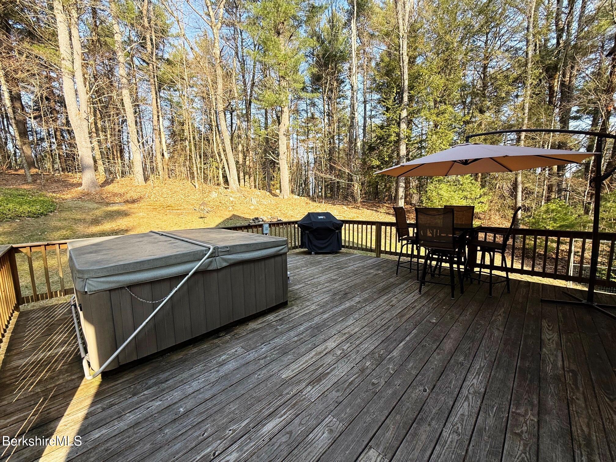 120 Rainbow Road East Otis, MA 01029 - Photo 5 of 32 deck with jacuzzi