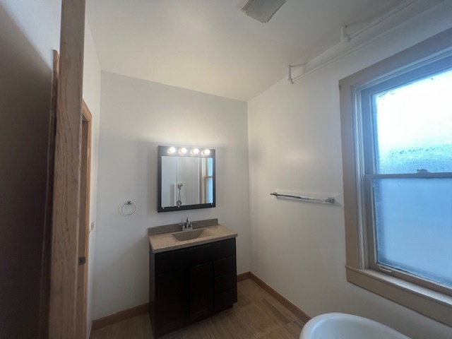 2963 South Archer Avenue Chicago, IL 60608 - Photo 10 of 28 a bathroom with a sink and a mirror