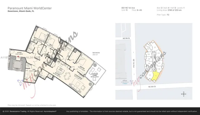 $9,850 | 851 Northeast 1st Avenue, Unit 1611, Miami, FL 33132