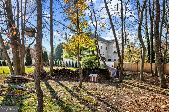 a view of a pathway with a yard