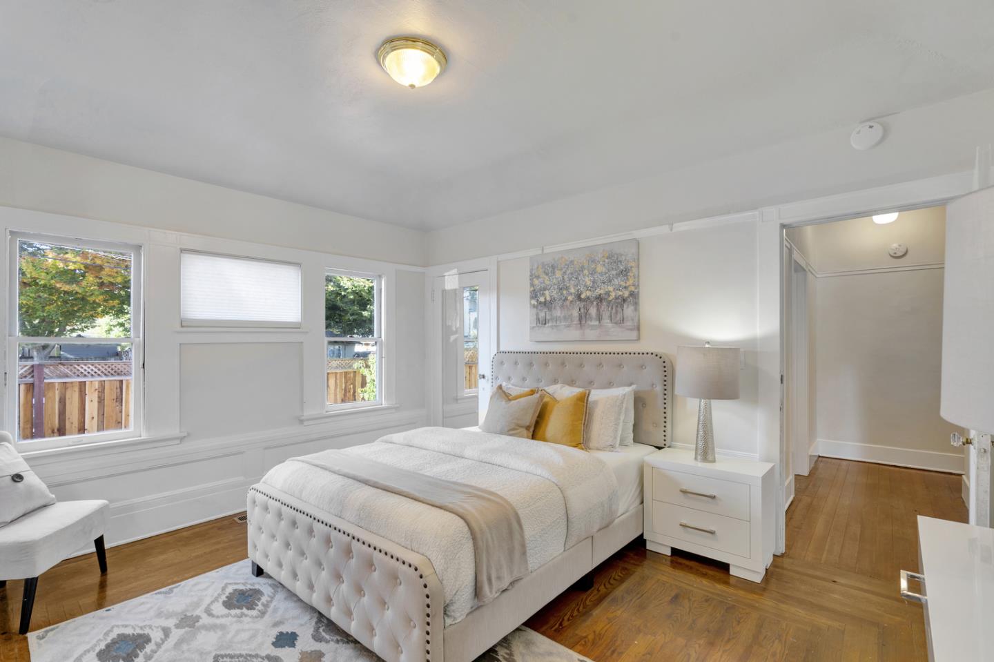 445 Northern Road San Jose, CA 95125 - Photo 28 of 42 a bedroom with a bed and a large window