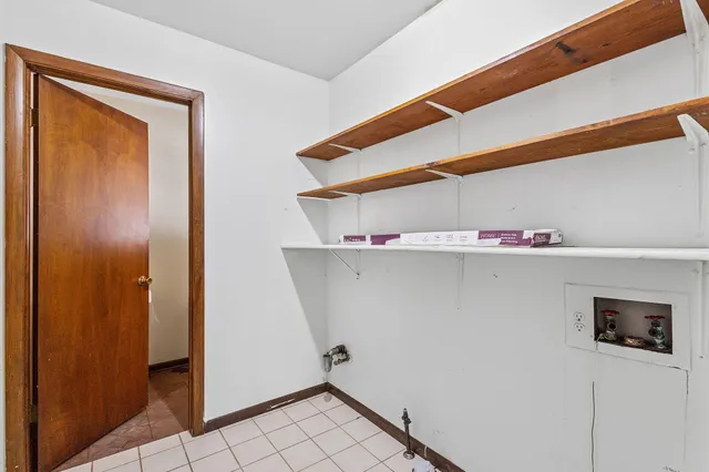 a close view of utility room