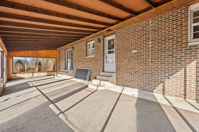 a outdoor space with patio furniture