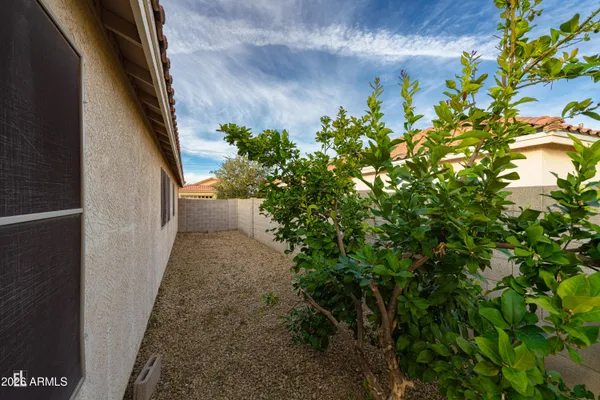 a view of a pathway both side of a building