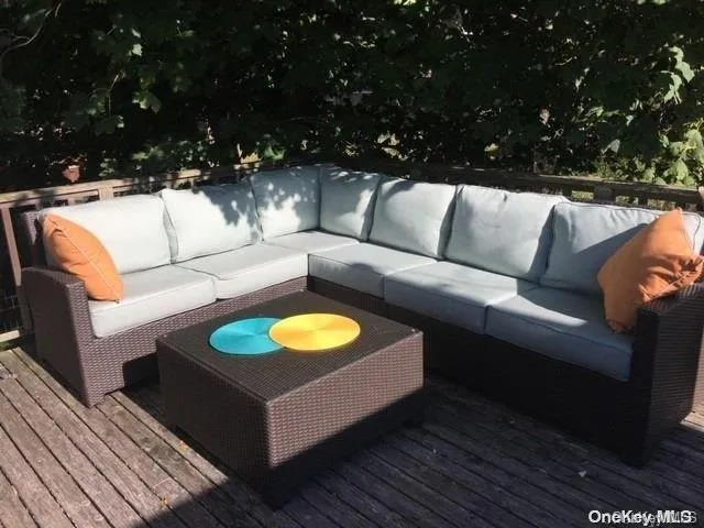 a view of a couches in the roof deck