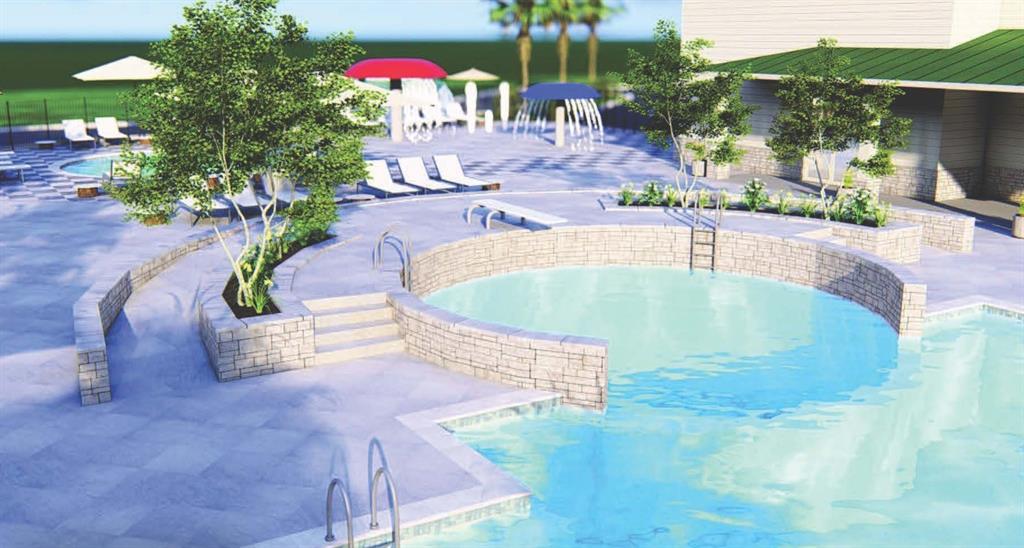 344 Fallbrook Drive Aledo, TX 76008 - Photo 21 of 28 a view of a swimming pool with potted plants