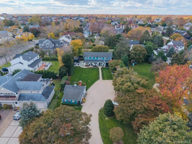 an aerial view of multiple house