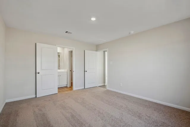 a view of an empty room